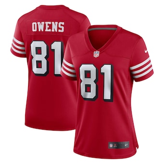 womens nike terrell owens scarlet san francisco 49ers altern